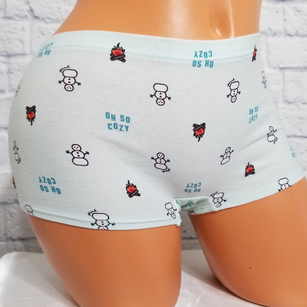 PINK Victoria's Secret Oh so Cozy Boyshort Panty Large New
